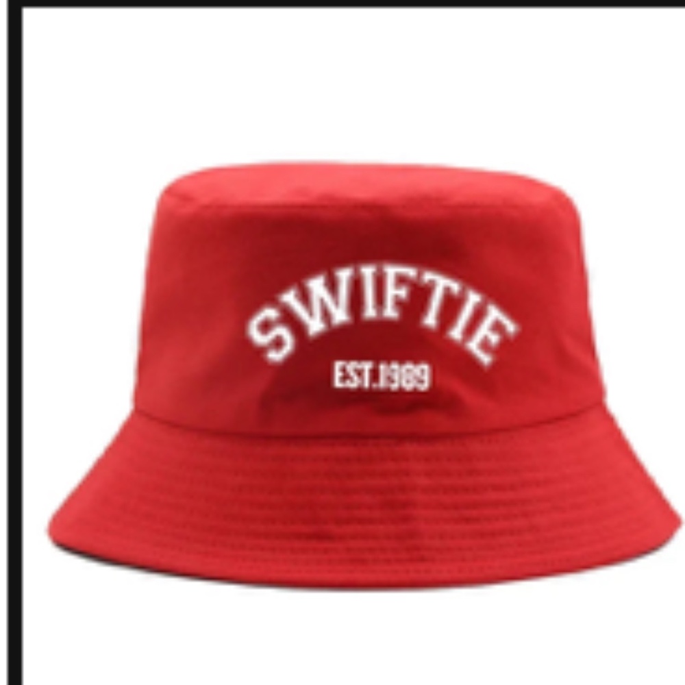 Red 'Swiftie' 1989 Bucket Hat - Like new!